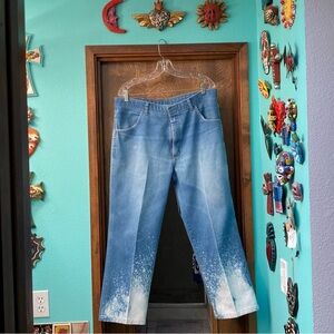 Funky Bleached Wrangler Pants